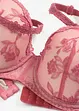 Balconette-BH med blomstret blonde, bonprix