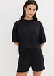 Oversized kort pyjamas av myk modal, bonprix