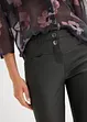 Stretchbukse med glanseffekt, bonprix