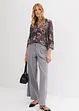 Oversized skjorte i luftig chiffon, bonprix