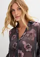 Oversized skjorte i luftig chiffon, bonprix