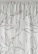 Gardin av resirkulert polyester med bladprint (1-pack), bonprix