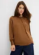 Bluse i lett sateng, bonprix