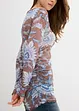 Langermet topp i fin mesh, bonprix