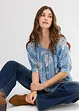 Bluse i lett viskosemiks, bonprix