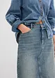 Maxi denimskjørt, Mid Waist, bonprix