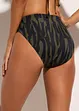 High Waist-bikinibukse med høy benskjæring, bonprix
