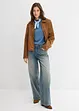 Langermet, ribbet topp, bonprix