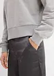 Oversized sweatshirt med strass, bonprix