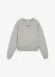 Oversized sweatshirt med strass, bonprix