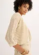 Bolero i heklet look, kortere ermer, bonprix