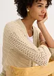 Bolero i heklet look, kortere ermer, bonprix