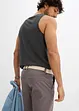 Regular Fit chinos med komfortlinning og belte, Straight, bonprix