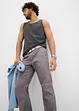 Regular Fit chinos med komfortlinning og belte, Straight, bonprix