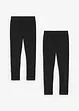 Leggings i økologisk bomull med elastan (2-pack), bonprix