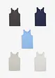 Singlet med myk bomull (5-pack), bonprix