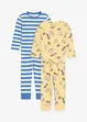 Pyjamas i 100% økologisk bomull (4-delt sett), bonprix
