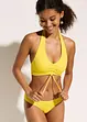 Halterneck-bikini (2-delt sett) med rynking, bonprix