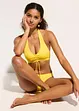 Halterneck-bikini (2-delt sett) med rynking, bonprix