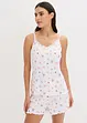 Kort pyjamas i ribbemateriale, bonprix