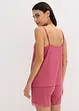 Kort pyjamas i myk pointellejersey, bonprix
