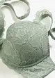 Padded-BH med blomsterblonde, bonprix