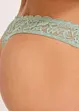 V-stringtruse med blomsterblonder, bonprix