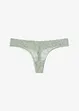 V-stringtruse med blomsterblonder, bonprix