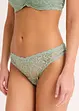 V-stringtruse med blomsterblonder, bonprix