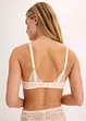 Triangel-BH med blomstret blonde, bonprix