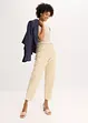 Satengbukse med tapered fit, bonprix