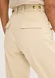 Satengbukse med tapered fit, bonprix