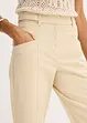 Satengbukse med tapered fit, bonprix