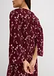 Blomstrete midikjole av 100% viskose, bonprix