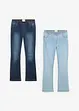 Slip on-jeans, Mid Waist (2-pack), bonprix