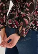 Chiffonbluse med sløyfe, bonprix