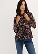 Chiffonbluse med sløyfe, bonprix