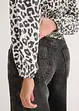 Kort bluse med rynkinger, bonprix