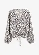 Kort bluse med rynkinger, bonprix