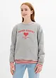 Sweatshirt av myk miks med økologisk bomull, bonprix