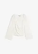 Langermet topp i ribbemateriale, bonprix