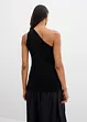 Off shoulder-strikket topp i viskosemiks, bonprix
