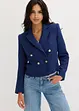 Dobbelspent kort blazer med strukturmønster, bonprix
