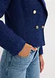 Dobbelspent kort blazer med strukturmønster, bonprix