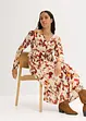 Midikjole med print med lurex, bonprix
