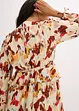 Midikjole med print med lurex, bonprix