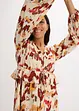 Midikjole med print med lurex, bonprix