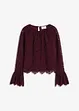 Bluse med volanger, bonprix