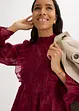 Bluse med borderi, bonprix