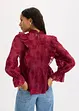 Bluse med borderi, bonprix